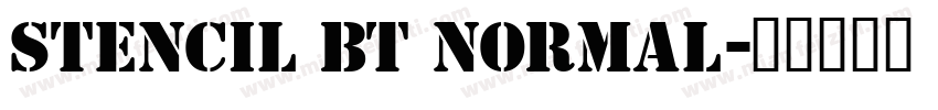 Stencil BT Normal字体转换
